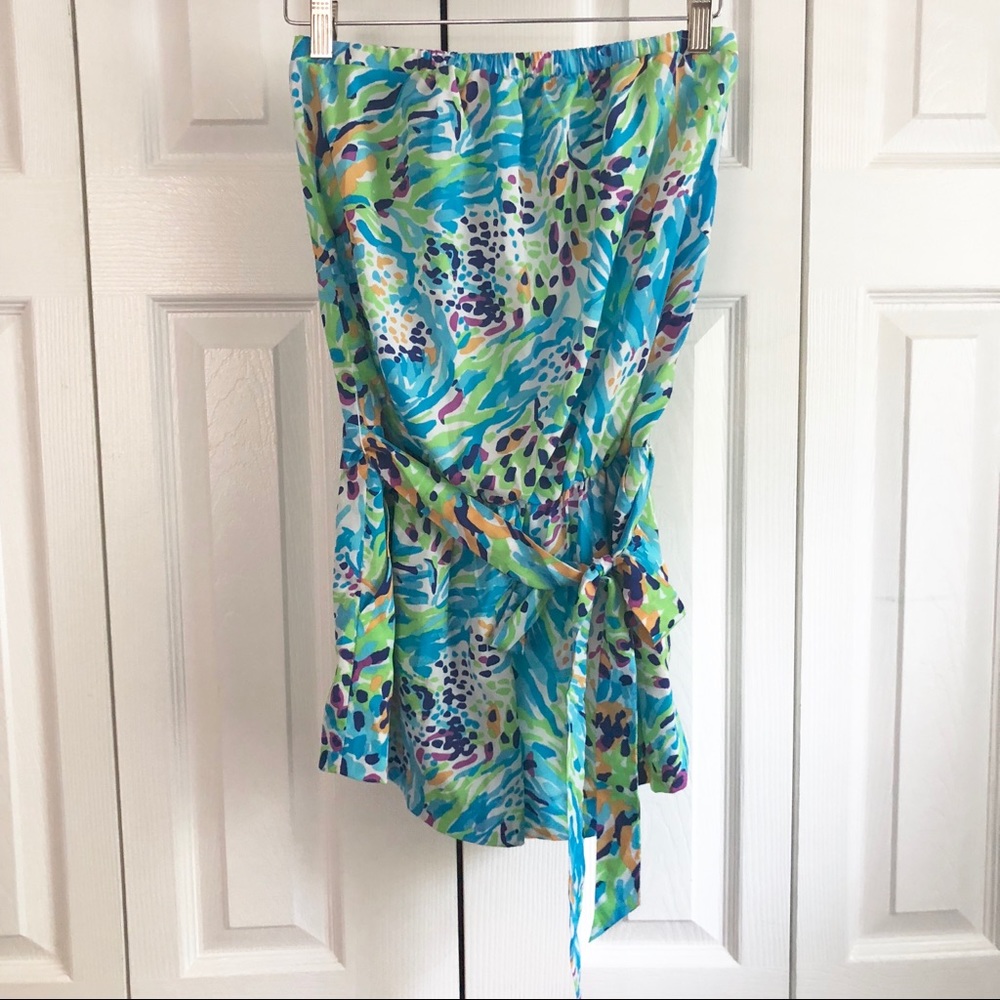 Lilly Pulitzer strapless romper